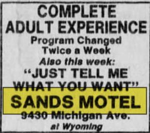Sands Motel (Victory Inn) - Dec 12 1980 Adult Joint